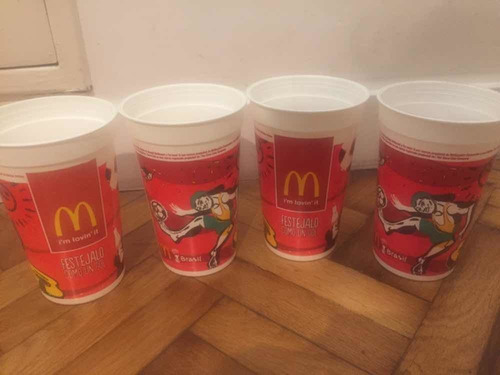 Vaso Mcdonalds Mundial Brasil 2014 Por Unidad