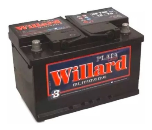 Bateria Auto Willard Ub730 12x75 Aud A3 Tt. Vw Bora Fox Golf