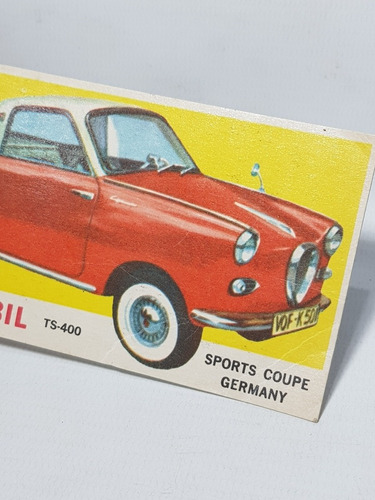 Imagen 5 de 6 de Antigua Figurita Automovilismo 1960 Mag 57822
