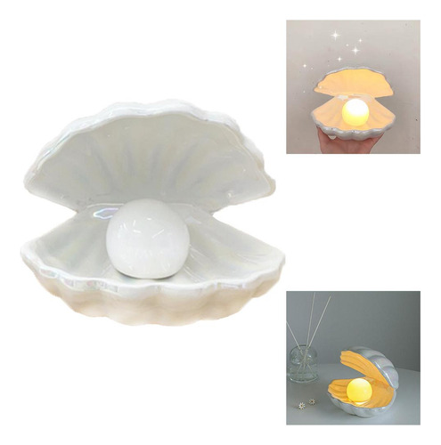 Lámpara De Concha Luz De Noche Led Luz De 140x150x165mm
