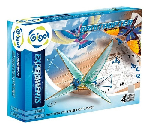 Juguete Energia Sustentable Gigo 7405 Ornitoptero Armar Edu Cantidad De Piezas 47 Color N/a