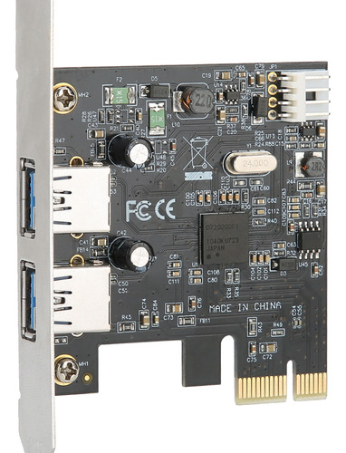 Tarjeta De Expansión Usb3.0 Placa Pcie De 2 Puertos Y 5 Gbps