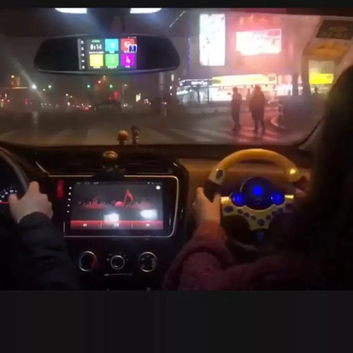 F Volante De Copiloto De Simulación Con Base Para