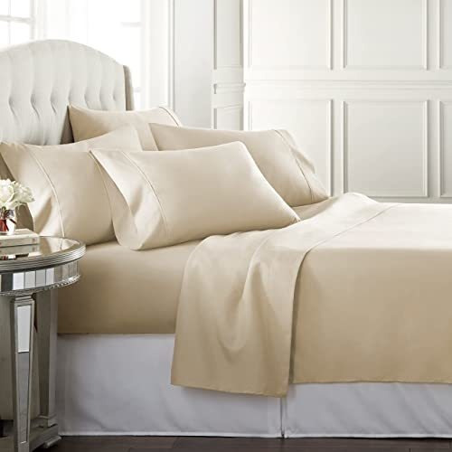 Danjor Ropa De Cama Crema Twin Size Sábanas De Cama 59k5b