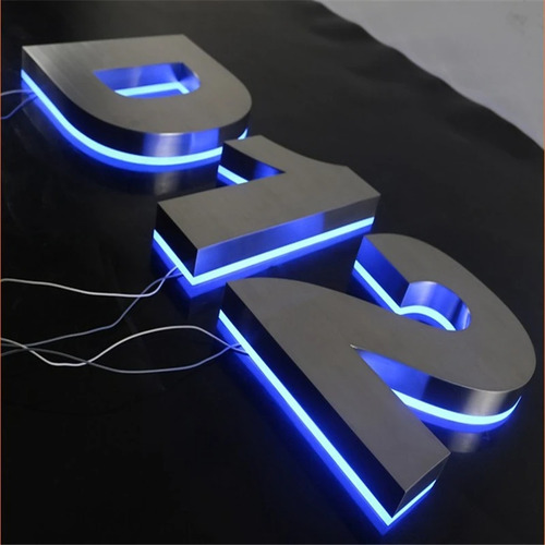Avisos Logo Corpóreos Acrílico Letras Espejo Retroiluminados