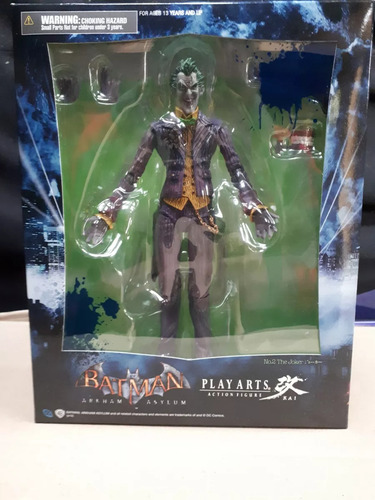 Joker Arkham Asylum Play Arts Kai El Guason Batman Regalo (Usado)