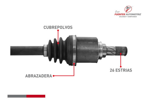 Flecha Homocinetica Copiloto Std Versa 1.6 2014 2015 S/abs