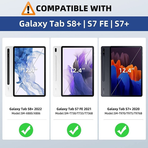 Moko Case Para Galaxy Tab S8 Plus X806 X800 Con Pen Holder