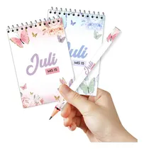Comprar Anotadores Y Lápiz Souvenir 40u Souvenir Mariposas