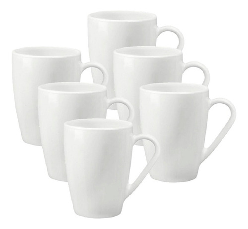 X6 Jarro Mug Vidrio Templado 320 Cc Ebro, Bormioli