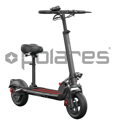 POLARES T10PRO Patinete Elétrico Com Banco 800 Watts Polares Scooter Até 30km De Autonomia Velocidade Máxima Até 45km/h Preto