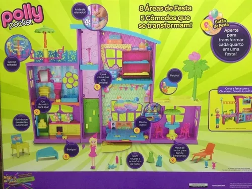 Polly Pocket Mega Casa de Surpresas - Mattel