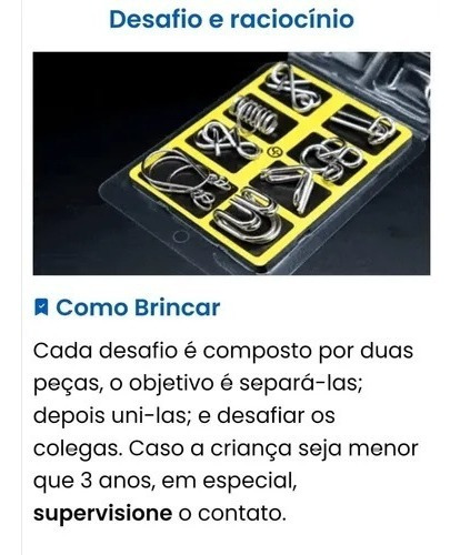 Imagem 2 de 10 de Brinquedo Educativo Argolas Mágicas - 8 Desafios