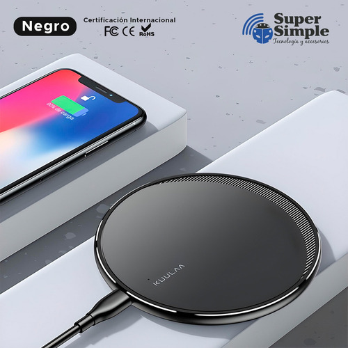 Imagen 4 de 10 de Cargador Inalámbrico Carga Rápida 15w Ideal iPhone 11 12