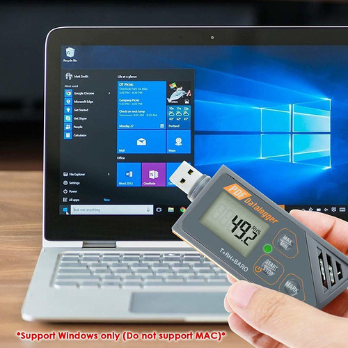 Registrador De Datos Usb Digital De Humedad / Temperatura /