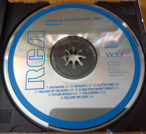 Helloween - Keeper Of The Seven Keys Part I Cd 1era Ed. Eu (Usado)