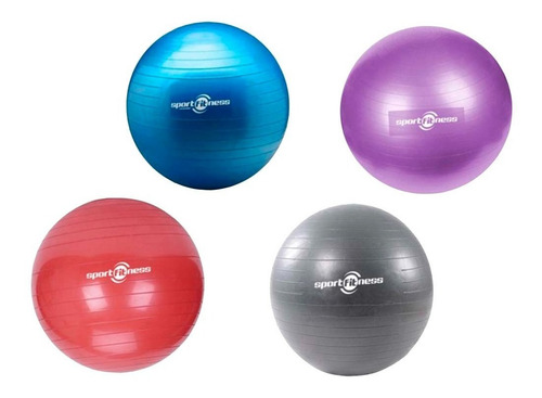 Balón Pilates Yoga Terapia Pelota Gimnasio 75 Cm Abdominales Color Rojo