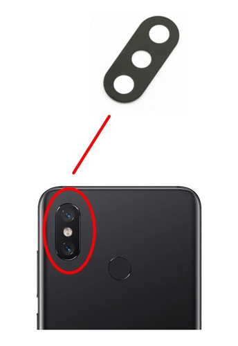 Lente Glass Camara Trasera Para Xiaomi Redmi 6a Repuesto