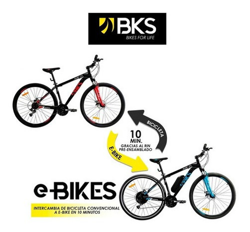 Imagen 6 de 7 de Kit Convertidor A Bicicleta Eléctrica Mtb 29 48v 500w Bks