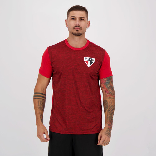 Camisa São Paulo Vermelho Mescla