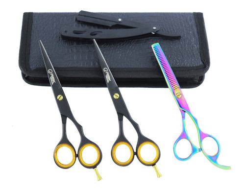 Kit Tesouras Profissionais 6.0 Black