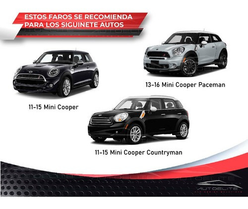 Imagen 6 de 7 de Kit Faros Niebla Parrilla Mini Cooper 2011 2012 2013 2014 2015 2016 Con Switch Arnes Y Relevador
