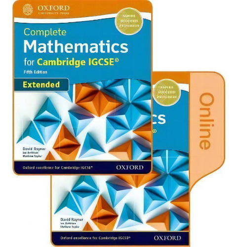 Complete Mathematics For Cambridge Igcse (r) Student Book (extended), De David Rayner. Editorial Oxford University Press, Tapa Blanda En Inglés