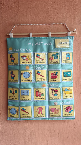 Agenda Visual Rutina Diaria Con 35 Pictogramas Agua Básico