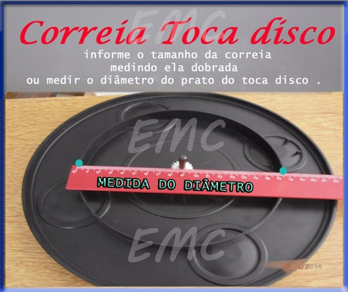 Imagem 2 de 9 de Toca Disco Correia De 32 Cm Gradiente Spect 87 Ds40 B20 B25