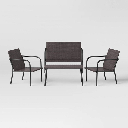 Sala De Patio 4pc Wicker Conversation Set - Room Essentials