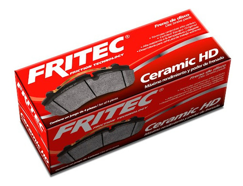 Pastillas Delanteras Ranger 3.2 2014-2020 Fritec 101676 1228