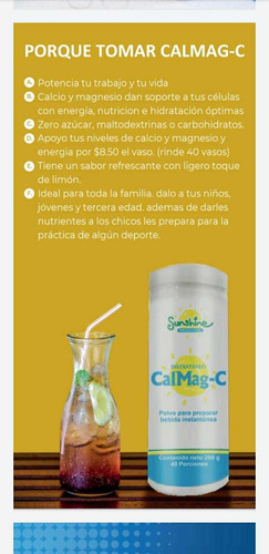 Imagen 7 de 7 de Bebida Calmag-c Con Calcio Y Magnesio Vit C