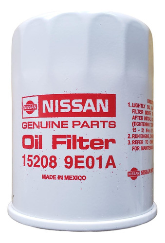 Filtro Aceite Original Nissan Sentra 2001 Al 2006 1.8l 2.0l