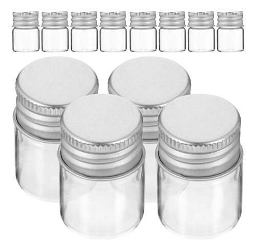 24 Minibotellas De Vidrio Con Tapa De Metal Con Tapa De Alum