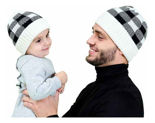 Gorros De Lana Doble Para Padres E Hijos.