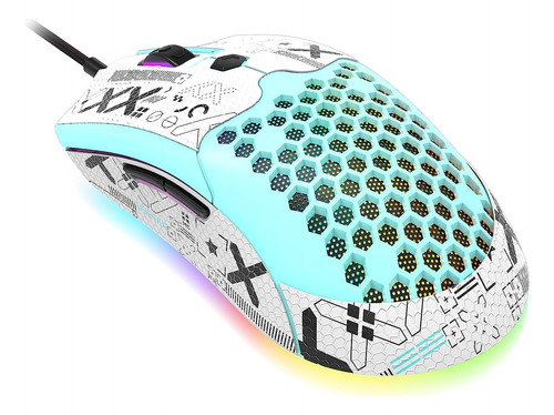 Mouse Gamer Felicon 12000dpi Honeycomb Yellow