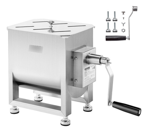 Mezclador Fijo Manual 15l Carnes Embutido Engranajes Bx10