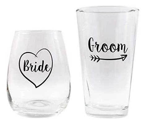 Lindos Regalos De Boda Novia Y Novio Novedad Copa De Vino Y