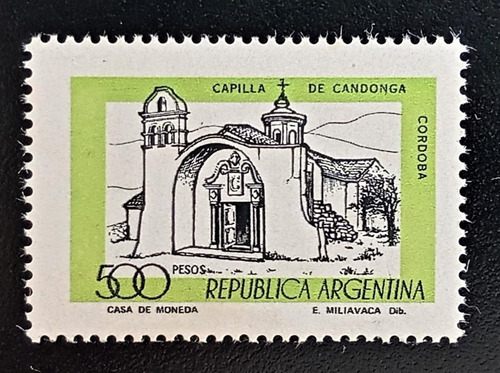 Argentina, Gj 1792 B Cap Candonga Tiz Fosf 1978 Mint L17152