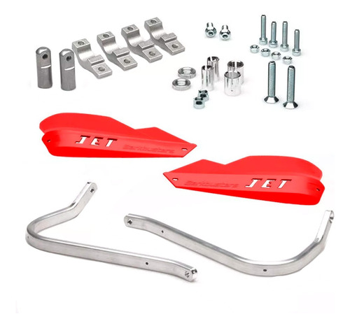 Cubre Manos Aluminio Honda Xr 650 L Rojos