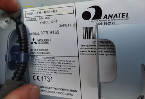 Código De Rádio Mídia Original Honda Civic G10 Mitsubishi