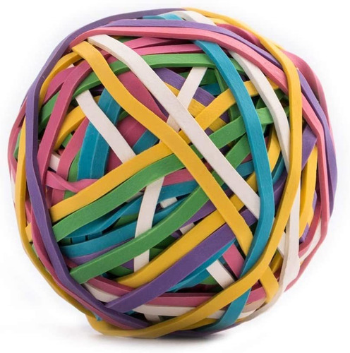 Eagle Rubber Band Ball, 170 Bands Per Ball, Assorted Colors