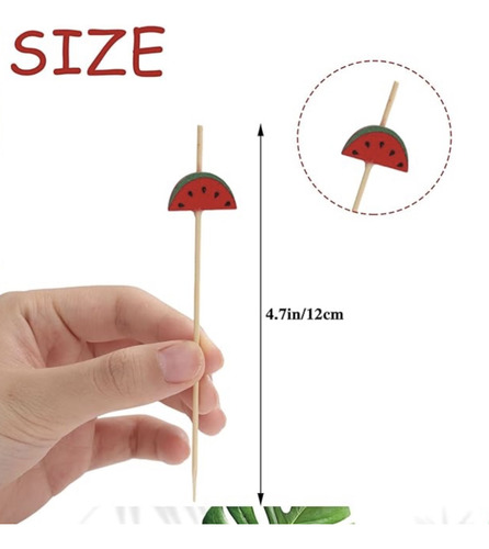 150 Palillos Pinchos Bambu Kiut Para Decorar Comidas Aperit
