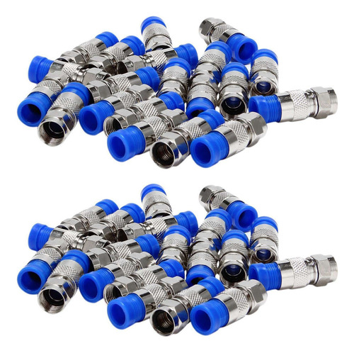 Jj Conector Rg6 Tipo F, Conector Coaxial Coaxial De