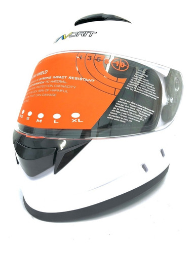 Casco Moto Cerrado Deportivo Con Visera