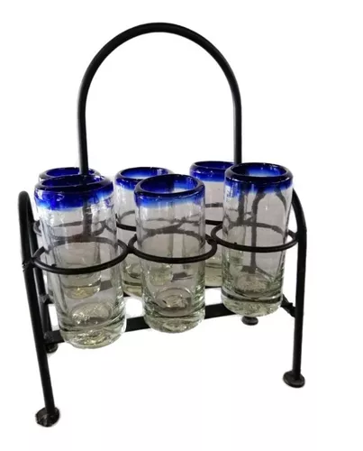 GLASKEY - Juego de 4 vasos de cristal sin plomo de estilo clásico y tamaño  grande de 7-12 onzas, ide…Ver más GLASKEY - Juego de 4 vasos de cristal sin