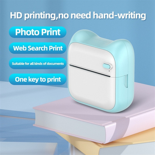 Impresora Térmica Portátil Con Papel De Impresión Térmica