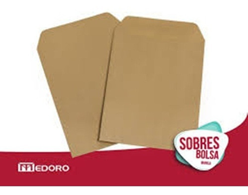 Sobres Papel Madera 27 X 37 Cm Caja X 250 Unidades  Medoro