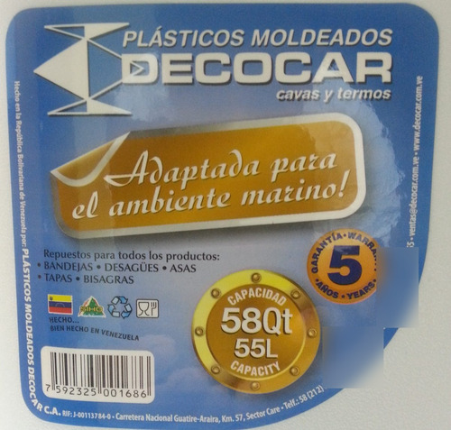 Imagen 3 de 9 de Cava Marina 55 Lts Con Ruedas