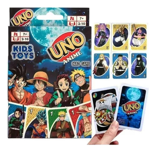 Juego De Mesa Cartas Uno Anime Demon Slayer One Piece